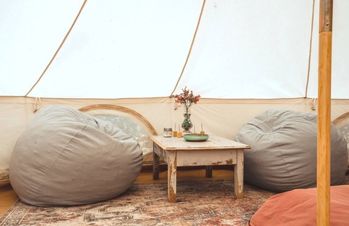 Unorganized Centre Parry Sound RV Rental | Boho Bell Tent: BLISS IN THE FOREST