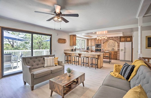 Crestline House | Boho-Chic Home w/Game Room Near Lake Gregory!