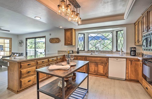 Crestline House | Boho-Chic Home w/Game Room Near Lake Gregory!