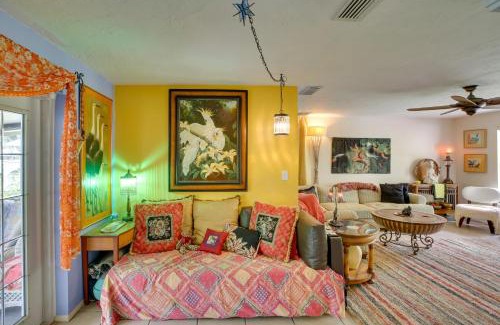 Bonita Springs House | Boho-Style Escape with Patio about 3 Mi to Bonita Beach!