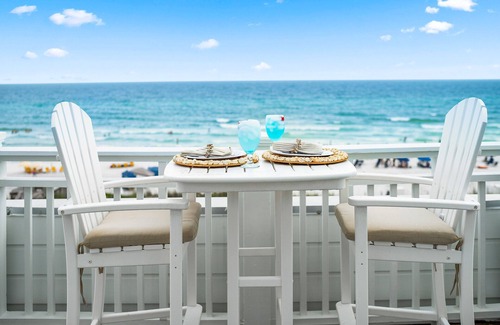 Gulf District Condo | Book a Fall Getaway! Beachside #22 - Gulf Front in Watercolor! 2 Large Gulf-front Balconies!