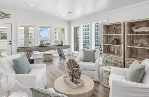 Cliffs of Seagrove House | Book for Summer! "Beach Music" Luxury Home with Gulf Views! Golf Cart! Private Heated Pool