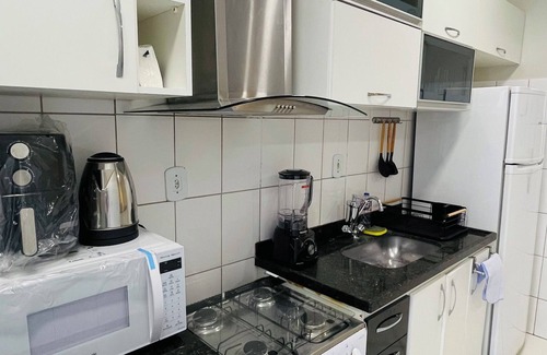 Santos Dumont Apartment | Apartment with queen bed, smart TV, garage, air and Wi-Fi. Pets allowed