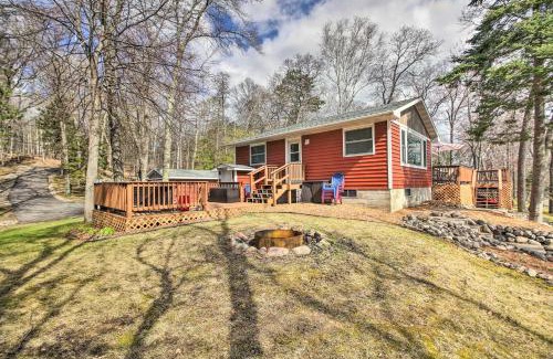Pequot Lakes House | Brainerd Lakes Cabin on 2-Acres with Dock and Fire Pit