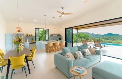 Santa Barbara Villa | Brand new 3-bed ocean view villa - pool on private mountainside- gated community