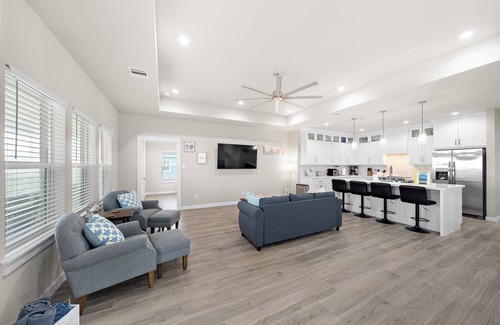 Indian Beach House | Brand new 4 Bed 3 Bath house on Galveston Island 2 balconies w/ocean/Bay view.