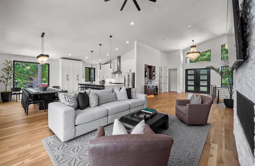 Mooresville House | Brand New 4000+ sq ft house with pool, hot tub, amazing deck and amenities