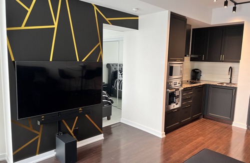 Toronto Entertainment District Condo | Brand New Black Gold Theme Condo Downtown Toronto - Private 1 Bedroom 1 Bathroom