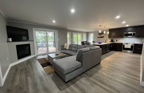 Lake House | BRAND NEW BUILD! Family-sized lakefront home! 15 minutes West of Clare MI.