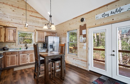 Sautee Nacoochee Cabin | Brand-new cabin with stunning mountain view, deck, hot tub, & fireplace