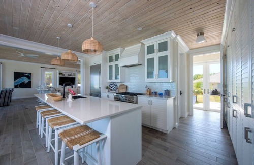 North Palmetto Point House | Brand New Luxury Beachfront Estate with pool on prestigious Banks RD