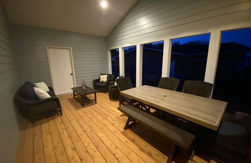 Coloma House | Brand new lakefront retreat on Paw Paw Lake with hot tub!