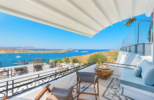 Lindos Apartment | Brand New! Lindos shore Superior Studio just above Lindos main beach !
