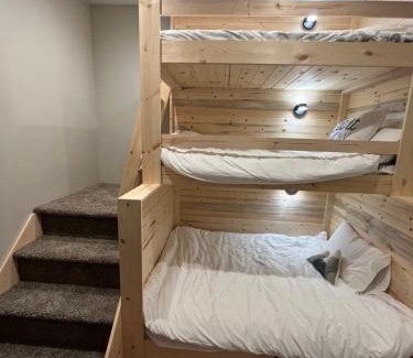 Fraser Apartment | Brand New! Private hot tub, bunk room and walkable to restaurants/shops
