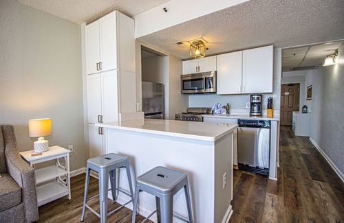 Myrtle Beach Condo | Brand new, ultra modern, Ocean Front King Condo with Quartz Counters!