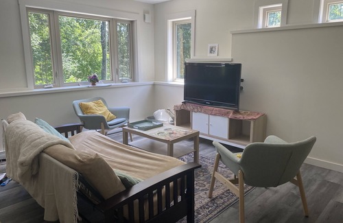 Kaslo Cottage | Brand new walk out basement. Peaceful, and surrounded by beautiful forest.