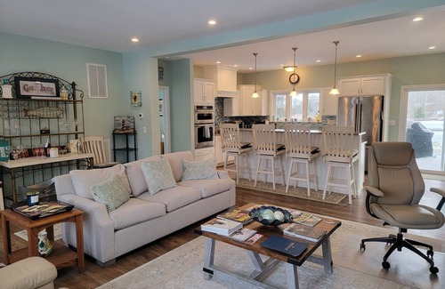 Mattituck House | Brand New Waterfront Home with Boat Dock & Hot Tub