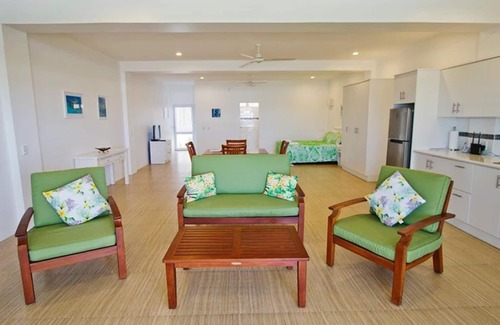 Matavera Villa | Breathtaking view from your beach-side balcony.