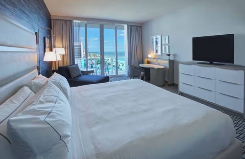 Central Beach Hotel | Breathtaking Ocean Views, Private Balcony, Inviting Pool, Near Top Attractions