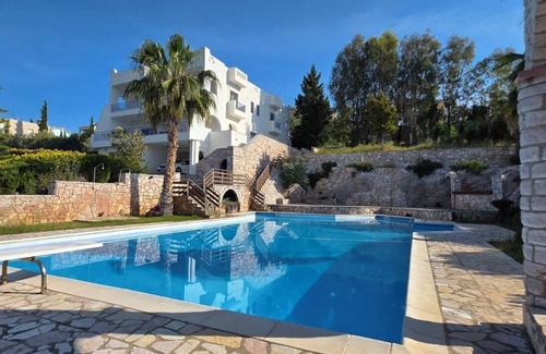 Theologos House | Breathtaking Seaview Villa with Pool near Athens