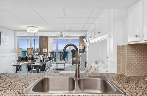 Gulf Lagoon Beach Condo | Breathtaking views! 1 BR Gulf front condo w/2 pools on relaxing east side of PCB