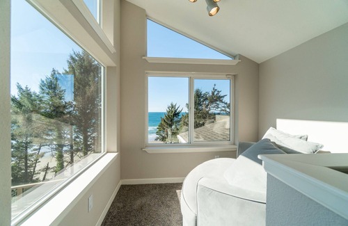 Otter Rock House | Breathtaking Views from the large deck or inside this beachfront home await you