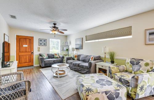 El Centro Beach House | Breezy PCB Vacation Rental with Lanai, Walk to Ocean