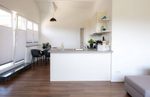 Klettgau Apartment | Bright 2-room vacation apartment with patio, 58m², for 2 to max. 4 people