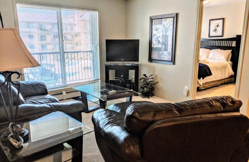 Northeast Edmonton Apartment | Bright 2BR U/G parking LRT&Transit 1Min Walk