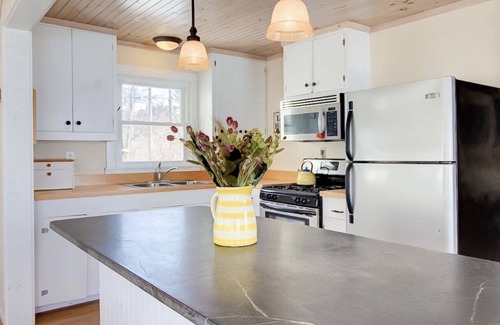 North Hero Cottage | Bright 3 Bedroom Lake Cottage with dock!