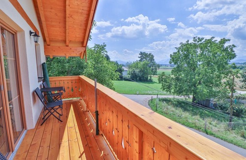Saaldorf-Surheim Apartment | Bright apartment- 5 persons, 53sqm, 2 bedrooms, balcony with mountain view