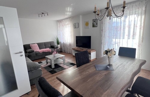 Salmbach Apartment | Bright apartment (110 m²) with balcony, 2 bedrooms, 2 bathrooms for 4-6 people