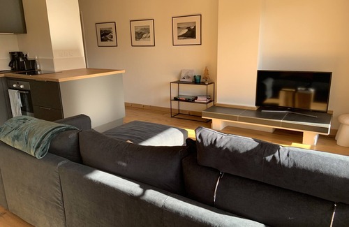 Chamonix City Centre Apartment | Bright, comfortable apartment with large balcony and Mont Blanc view