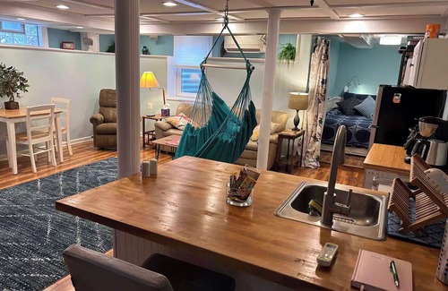 Drayton Plains Apartment | Bright & cozy Royal Oak basement studio - close to downtown RO & Birmingham.