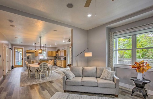 Ludington Apartment | Bright Lower-Level Unit about 1 Mi to Lake Michigan