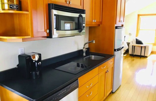 Central Boulder Apartment | Bright Open Studio 3 blocks to Pearl Street - A Sweet "Pool Suite" downtown.