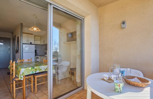 Barbotan-les-Thermes Apartment | Bright T1bis with south balcony and Wifi