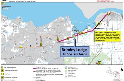 Brimley Villa | Brimley Lodge/Sleeps 36/Snowmobile & ORV Trail