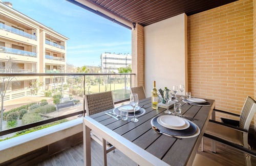 Platja de l'Arenal Apartment | Brisas del Arenal Apartment Javea, Terrace, AC and Swimming Pool