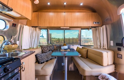 Valle House | Buddy Airstream with Private Hot Tub (Unit A) - Airstream Bambi Flying Cloud 2019 & Avion Travel Trailer Airstream