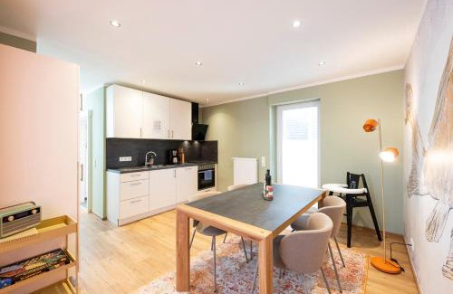 Rothenburg ob der Tauber Apartment | Bunter Hund Apartments - Hund, Parkplatz, Wintergarten