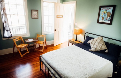 Bywater Bed & Breakfast | "Bywater Breeze" Private upstairs bedroom, kitchenette, full bathroom, & balcony