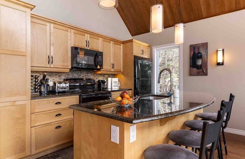 Petite-Riviere-Saint-Francois Ski Chalet | Cardinal du Massif 17 - Riverfront Chalet & Spa