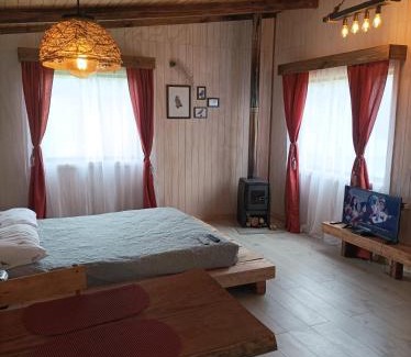 Los Rios Ski Chalet | Cabaña monoambiente para 2 personas.