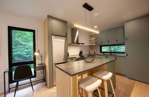 Nominingue House | Caban moderne, au bord du lac noir !