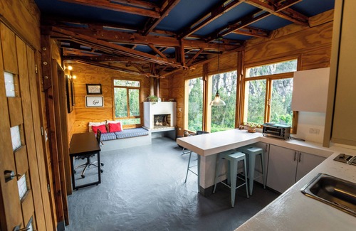 Choconta Cabin | Cabaña Tyto Alba. Cozy wooden cabin for 4 people. Located in Suesca.