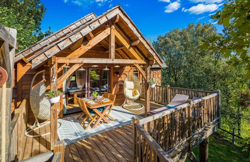 Carsac-Aillac Cabin | Cabane Béquia - Private Jacuzzi - Domaine de Campagnac SPA & Sauna
