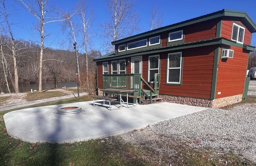 Dickerson Run Cabin | Cabin 5 - Beautiful spacious cabin w/loft and lots of windows! Breathtaking view with facing the river.