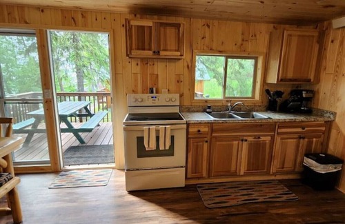Deer River Cabin | Cabin 8 - A newly remodeled with shaded deck on the lakeshore
