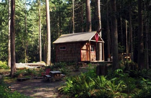 Lime Kiln Cabin | Cabin and adjacent tent site